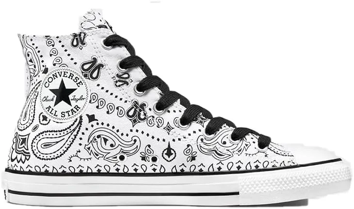 Converse Cons Unisex Chuck Taylor All Star Pro High Top White/Black/White 10 Men/Women 12