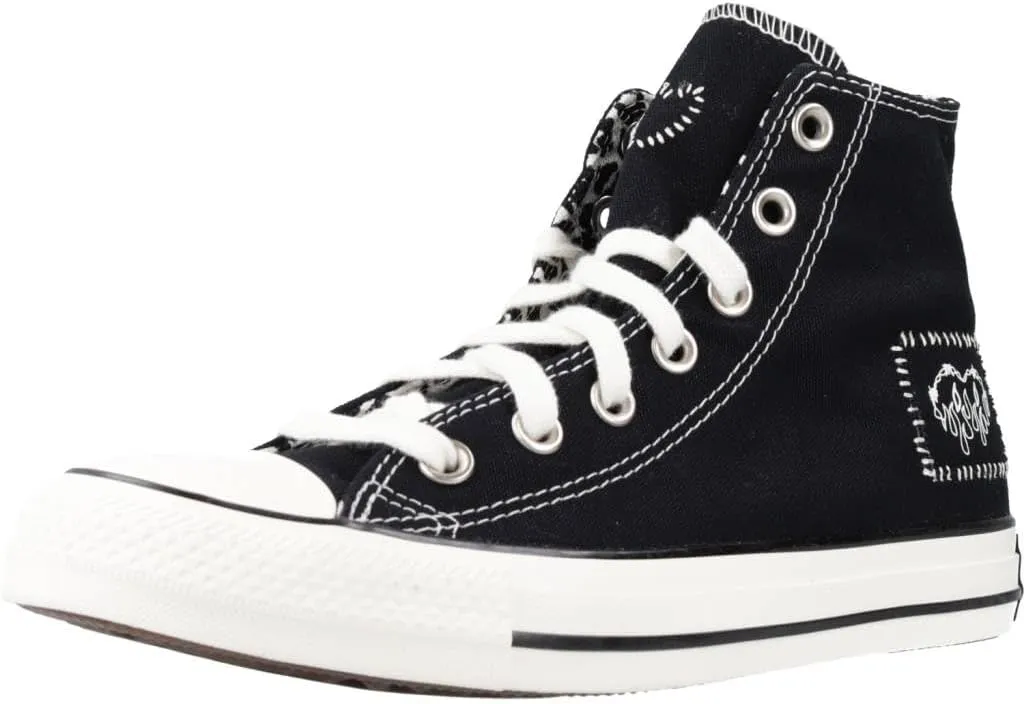 Converse Women's Sneaker, Black Egret Egret, 5.5