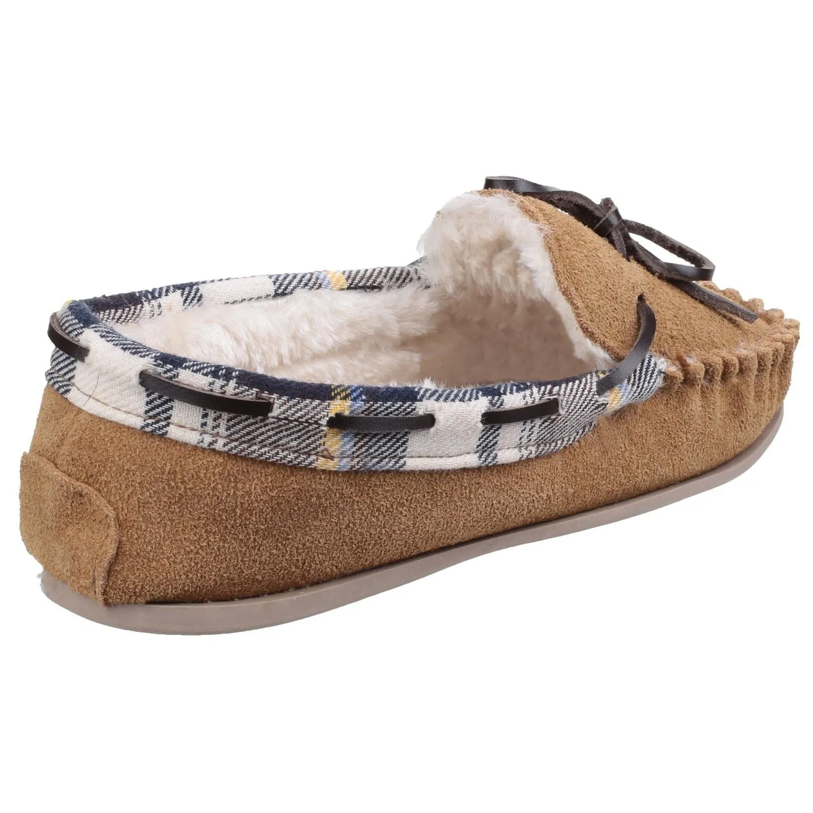 Cotswold Women's Kilkenny Moccasin Slipper in Tan