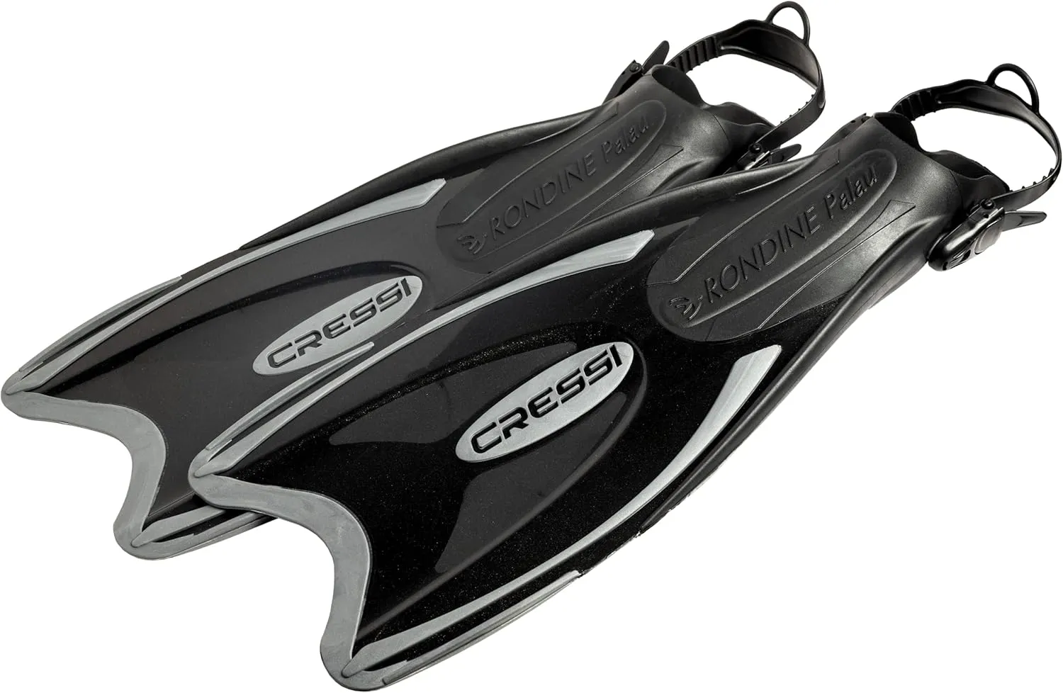 Cressi Palau Adjustable Open Heel Snorkeling Swim Fins Blue
