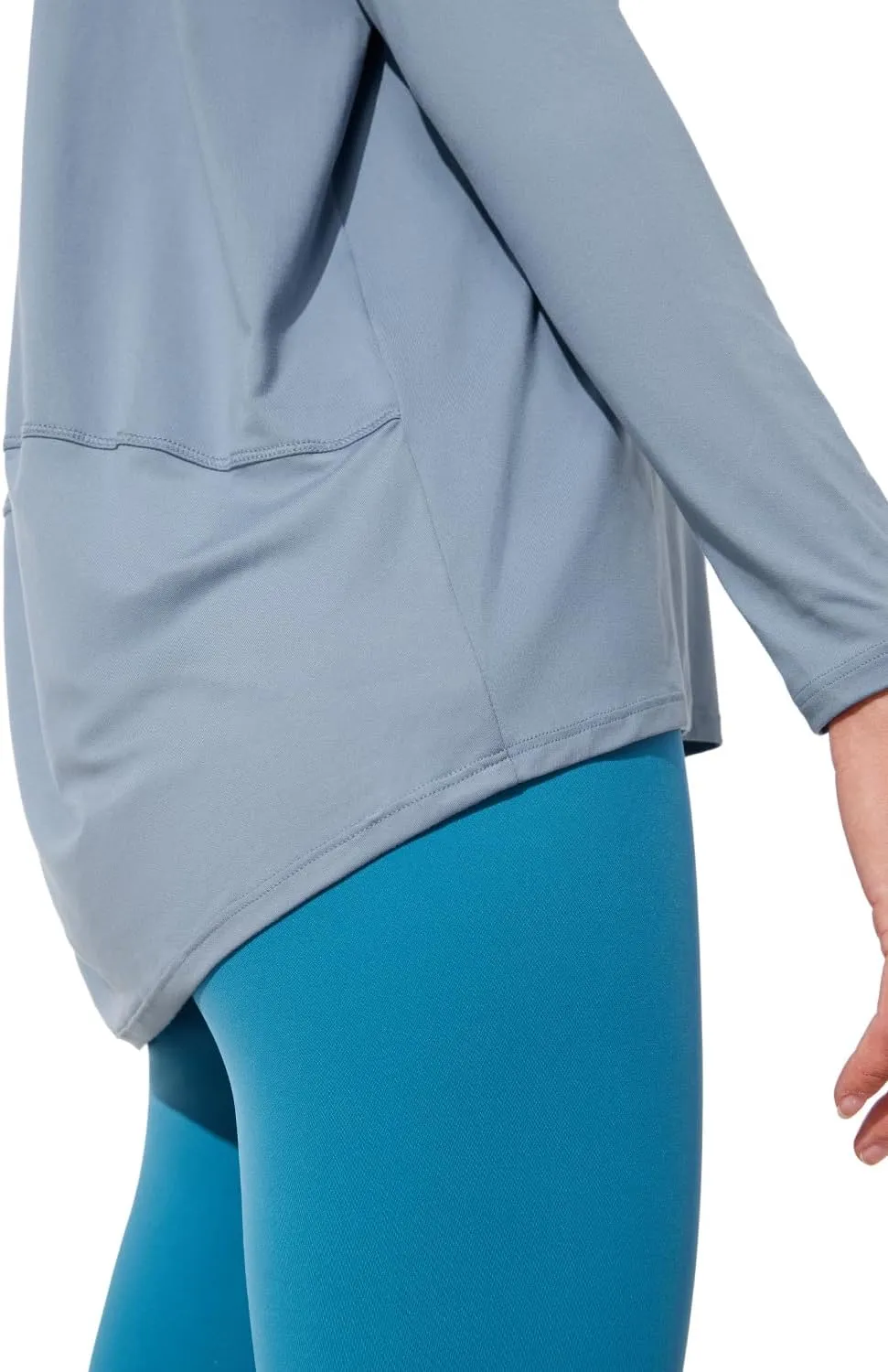 CRZ YOGA Womens UPF 50  Lightweight Long Sleeve Workout Shirts Sun Protection Loose Quick Dry Hiking Tops Outdoor Fishing