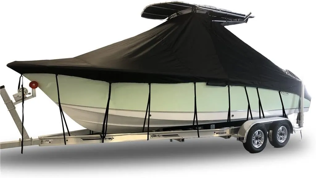 Custom Fitted 9.25oz 100% Acrylic Boat Cover Compatible for a 2022-2024 Sea Born Fx 22 Bay in Solution Dyed Canvas. Made on Demand