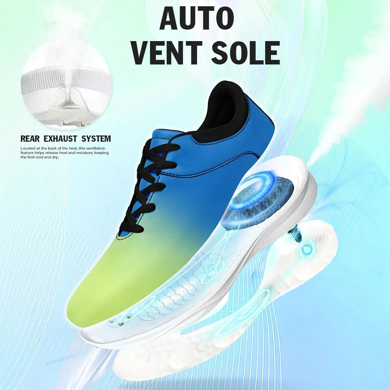 Custom Golf Shoes for Teams Clubs Unisex Personalized Name Words Logo Image Air Cushion Breathable Golf Sneaker for Men Women