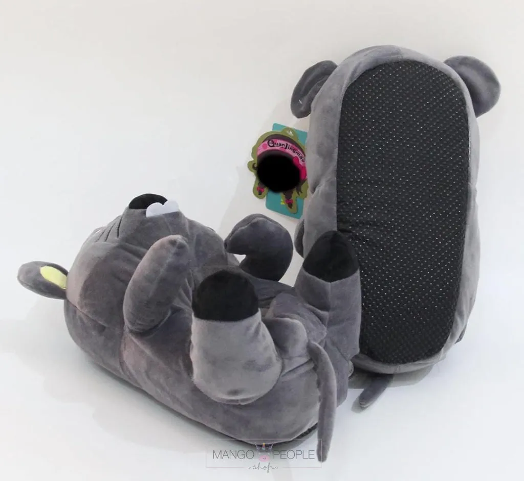 Cute and Comfortable Mouse Plush Slippers