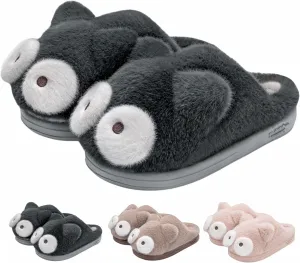 Cute Cat Slippers - Kawaii Animal Fluffy, Plush Warm Cozy House Slippers for Women and Men