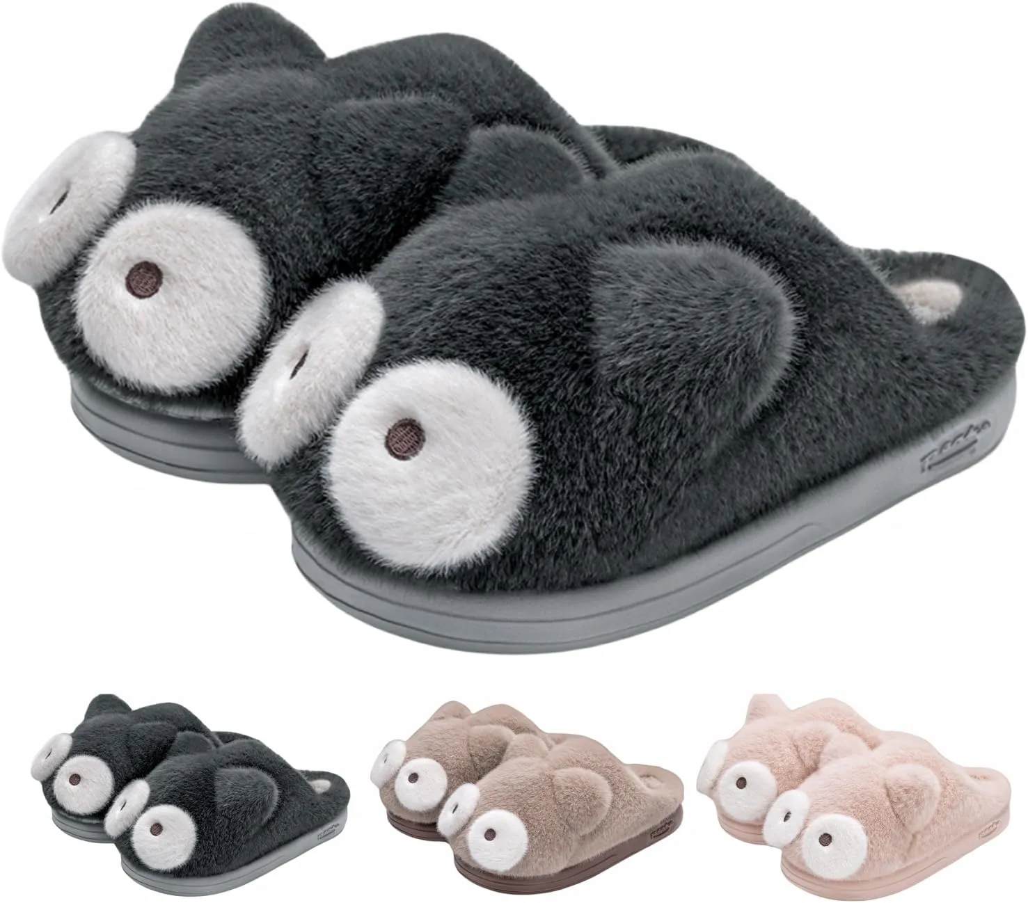 Cute Cat Slippers - Kawaii Animal Fluffy, Plush Warm Cozy House Slippers for Women and Men