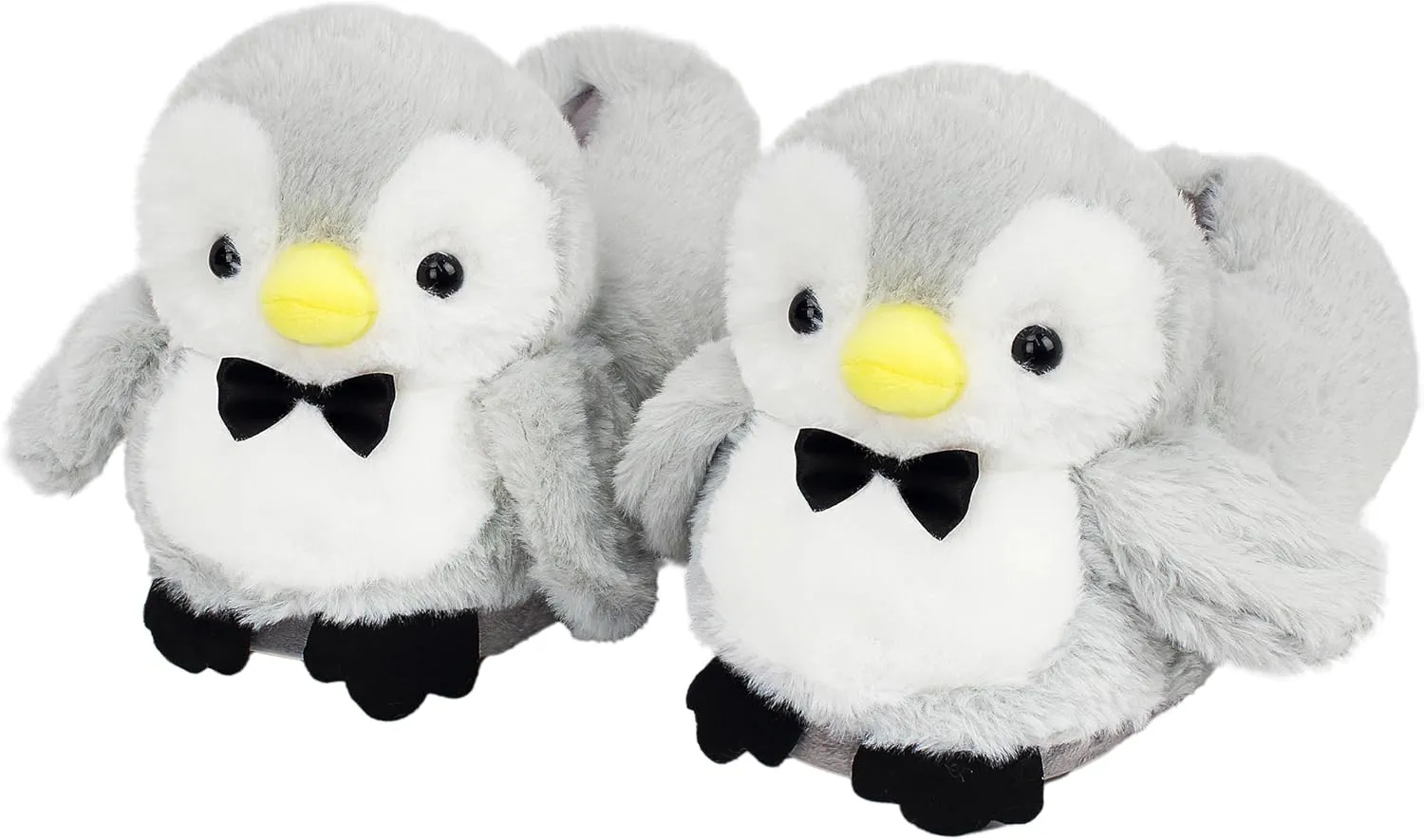 Cute Women Penguin Animal Slippers Fluffy Warm Plush House Shoes Novelty Soft Slippers Cartoon Gifts for Birthday Christmas