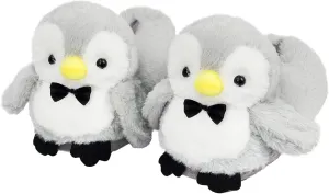 Cute Women Penguin Animal Slippers Fluffy Warm Plush House Shoes Novelty Soft Slippers Cartoon Gifts for Birthday Christmas