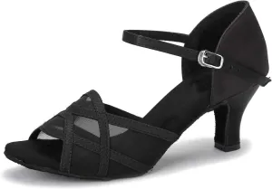 Dance Shoes Women Latin Salsa Ballroom Shoes Dancing Shoe 2.5 Inch Heel