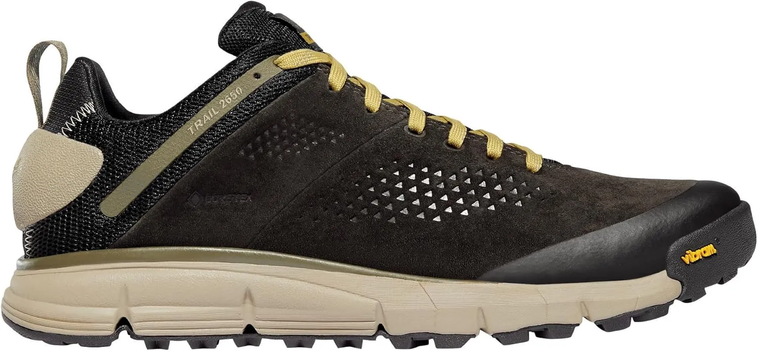 Danner Trail 2650 3” Waterproof Hiking Shoes for Men - Durable Leather & Textile Upper with Breathable Gore-Tex Lining and Vibram Traction Outsole