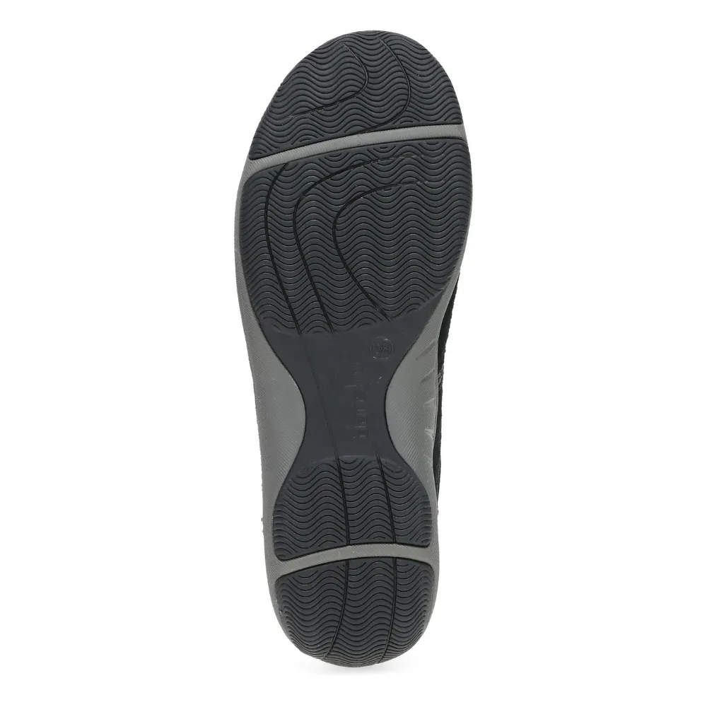 Dansko Harlyn Black/Black Suede Sneaker (Women's)