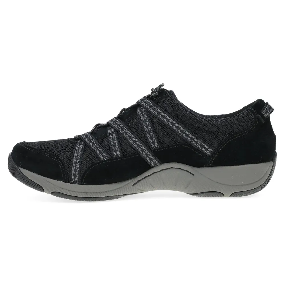 Dansko Harlyn Black/Black Suede Sneaker (Women's)