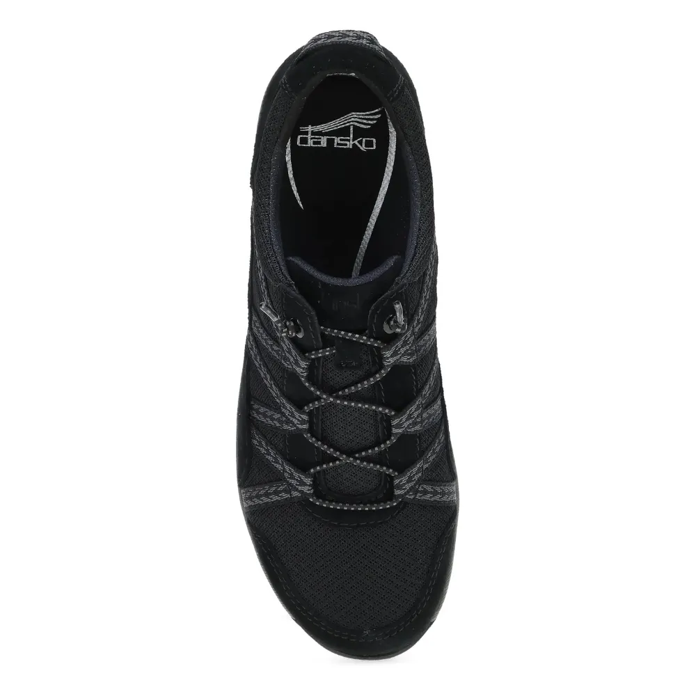 Dansko Harlyn Black/Black Suede Sneaker (Women's)