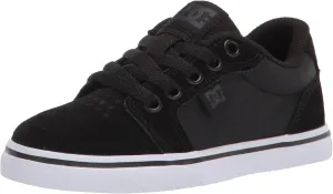 DC Boy's Anvil Youth Low Top Skate Shoe, Charcoal Grey, 11 Big Kid