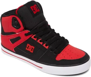 DC mens Pure High-top Wc Skateboard, Skate Shoe, Fiery Red/White/Black, 8 US