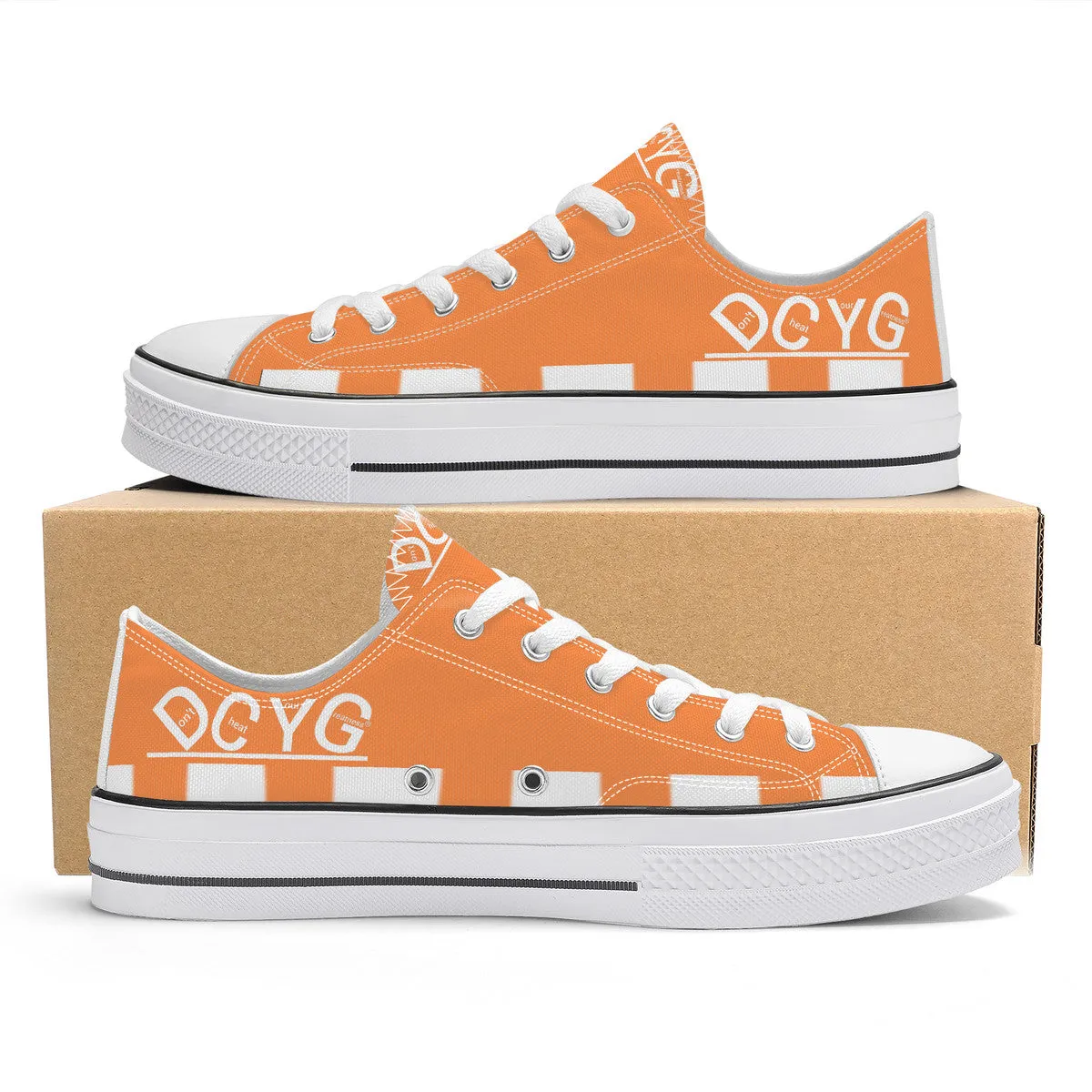 DCYG Xclusive Unisex Classic Low Top Canvas Shoes - White