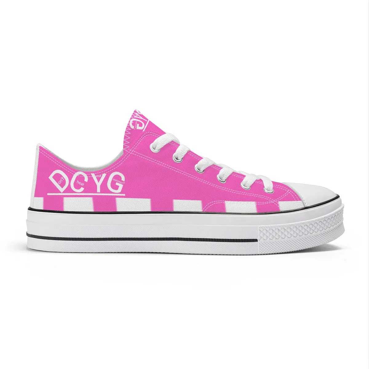 DCYG Xclusive Unisex Classic Low Top Canvas Shoes - White