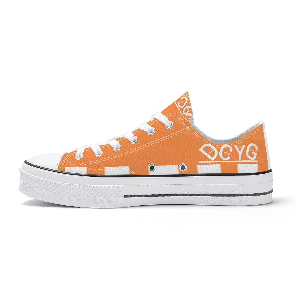 DCYG Xclusive Unisex Classic Low Top Canvas Shoes - White