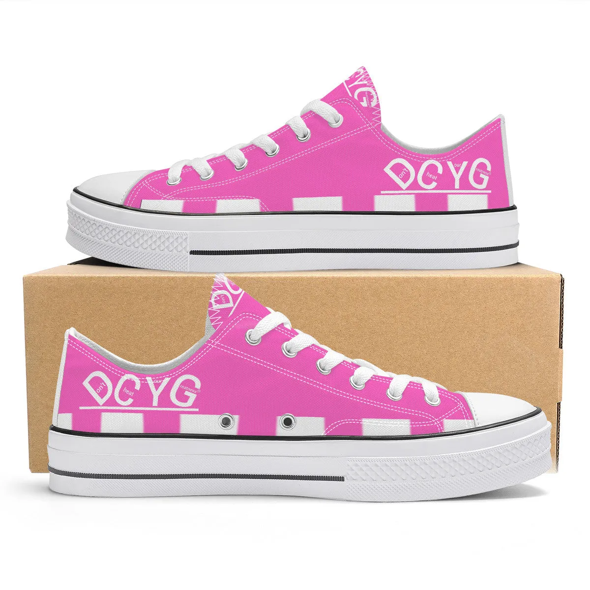 DCYG Xclusive Unisex Classic Low Top Canvas Shoes - White