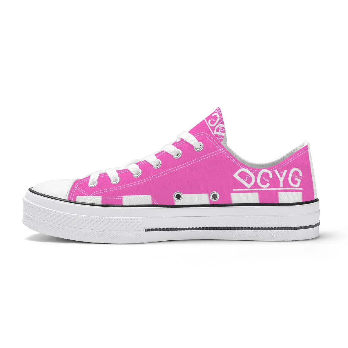 DCYG Xclusive Unisex Classic Low Top Canvas Shoes - White