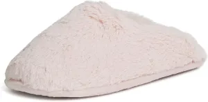 Dearfoams Women's Bailey Plush Furry Scuff Slipper
