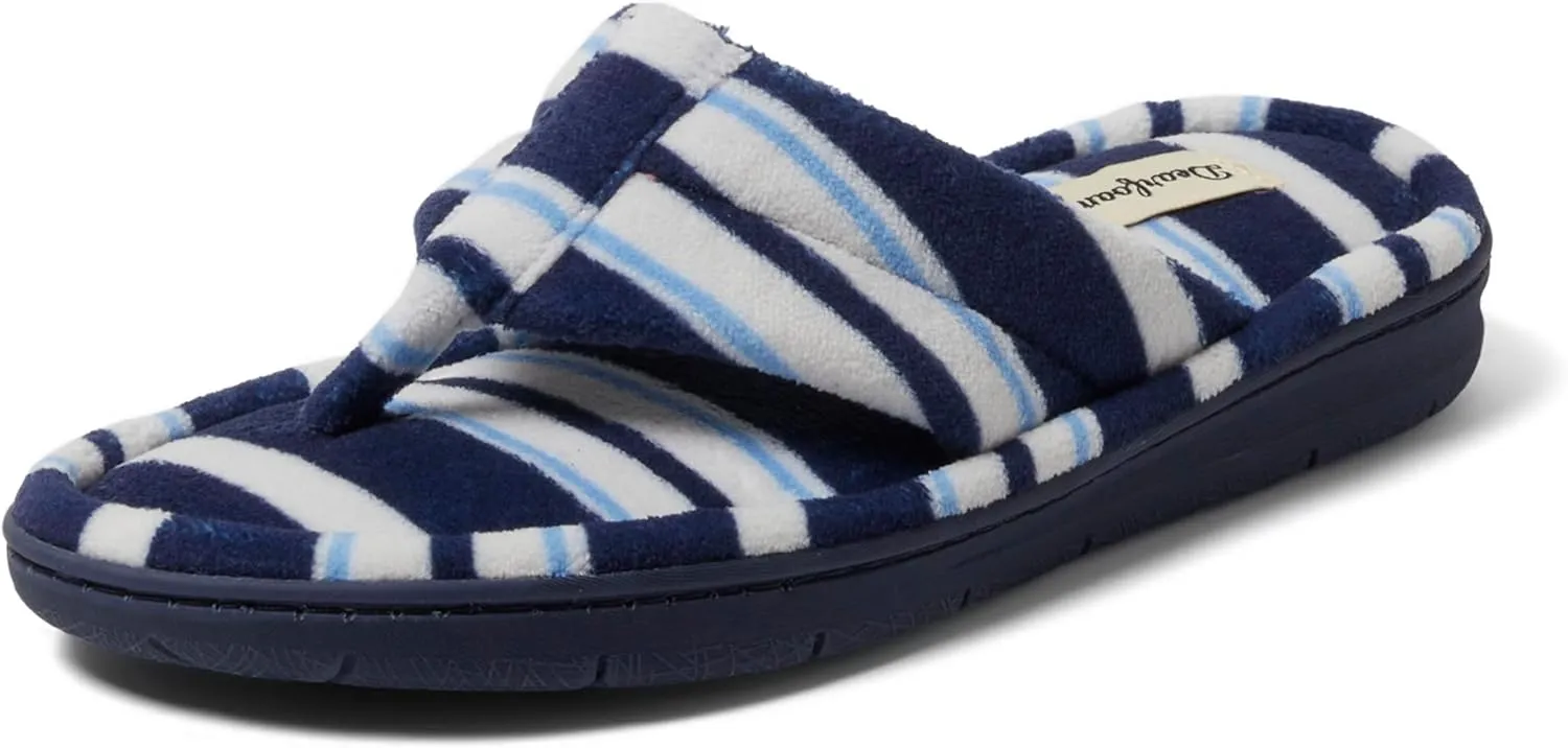 Dearfoams Women's Melanie Terry Thong Slipper