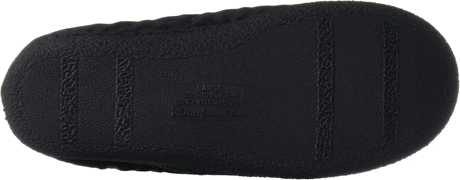 Dearfoams Women's Textured Knit CL Slipper