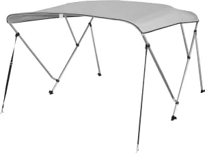 Deckpro Waterproof Boat Bimini Top Cover, Canvas Sun Shade Boat Canopy - 1" Double Wall Aluminum Frame Tube, 2 Straps 2 Rear Support Poles, Storage Boot