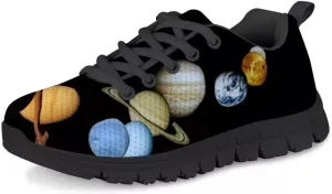 Dellukee Boys Girls Fashion Sneakers Kids Orange/Yellow/Blue/Black Solid Color Polka Dot Walking Running Shoes