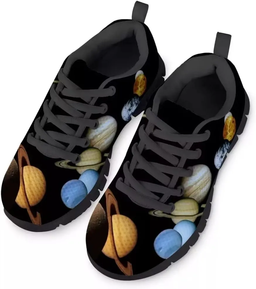 Dellukee Boys Girls Fashion Sneakers Kids Orange/Yellow/Blue/Black Solid Color Polka Dot Walking Running Shoes