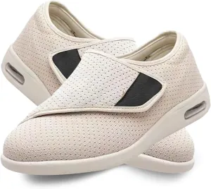 Diabetic Shoes for Women Men Extra Wide Width, Lightweight Adjustable Closure Breathable Walking Shoes Slipper with Non Slip for Elderly Swollen Feet