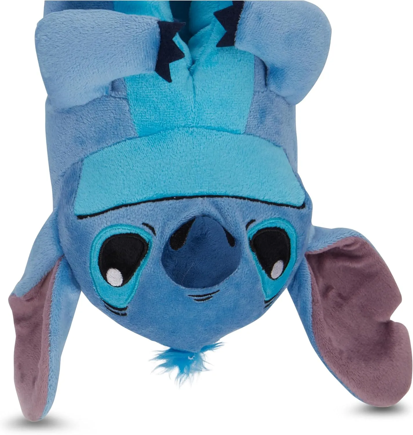 Disney Ladies Lilo and Stitch Slippers - Ladies Classic Lilo and Stitch Big Face Plush Slippers Lilo and Stitch 3D Plush Slippers