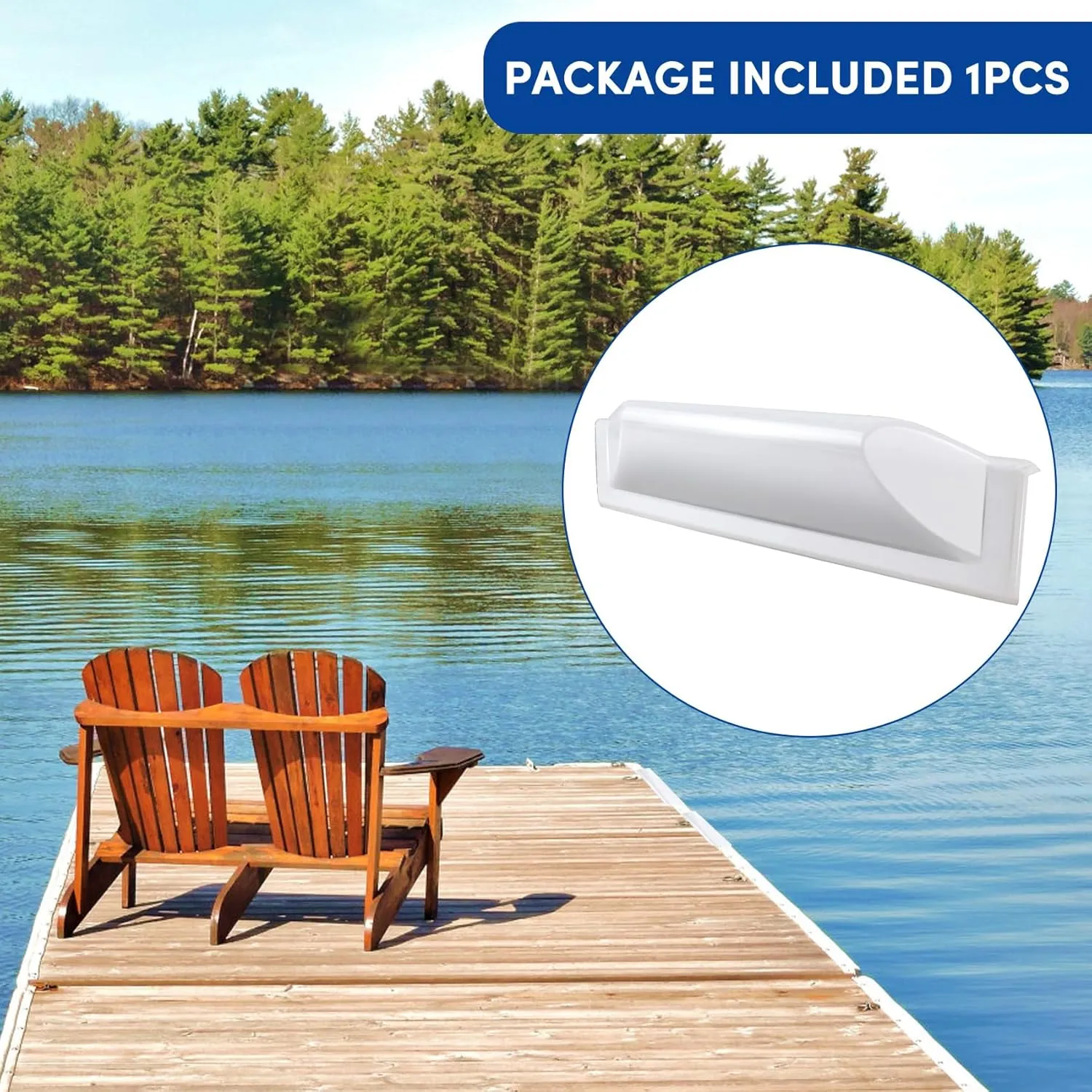 Dock Corner Bumper,Dock Bumpers Straight,Vinyl Boat Dock Corner Bumpers,Boat Straight Bumper,Boat Dock Bumpers,Soft Dock Bumper Guards Dock Bumpers Dock Corner Side Edge for Boat Docks(1,2Pack)