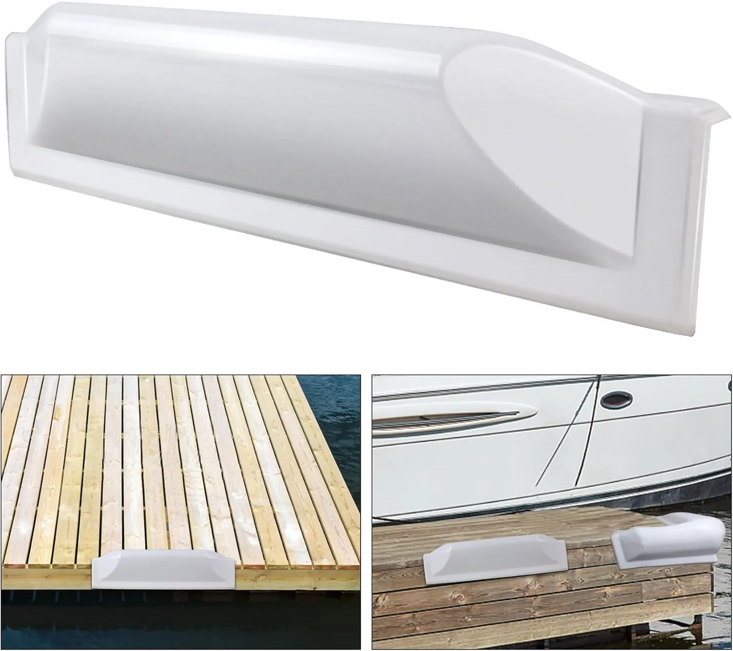 Dock Corner Bumper,Dock Bumpers Straight,Vinyl Boat Dock Corner Bumpers,Boat Straight Bumper,Boat Dock Bumpers,Soft Dock Bumper Guards Dock Bumpers Dock Corner Side Edge for Boat Docks(1,2Pack)