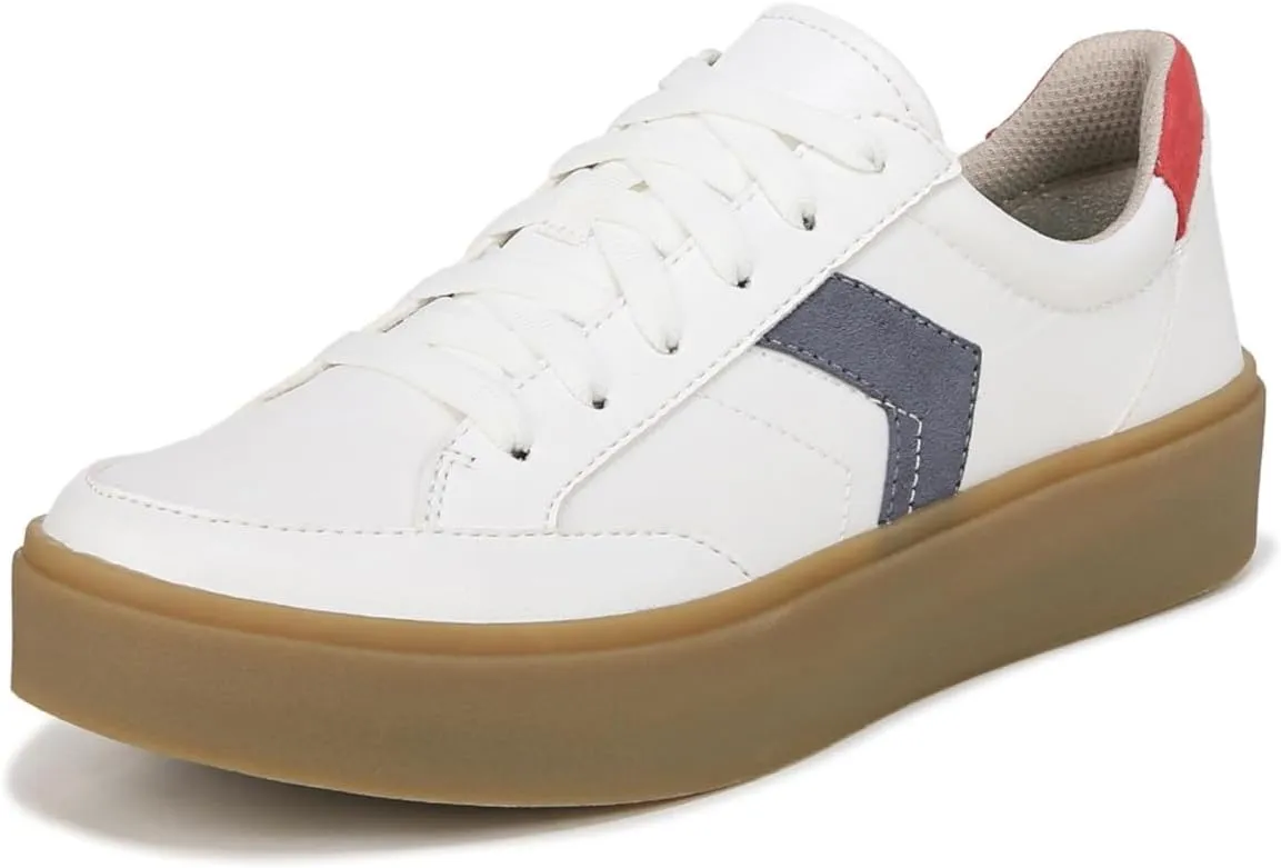 Dr. Scholl's Shoes Women's Madison Lace Sneaker Oxford White Nylon 9.5 M