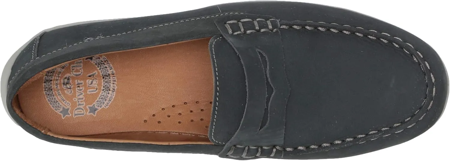 Driver Club USA Unisex-Child Kids Boys/Girls Leather Driving Loafer with Penny Detail