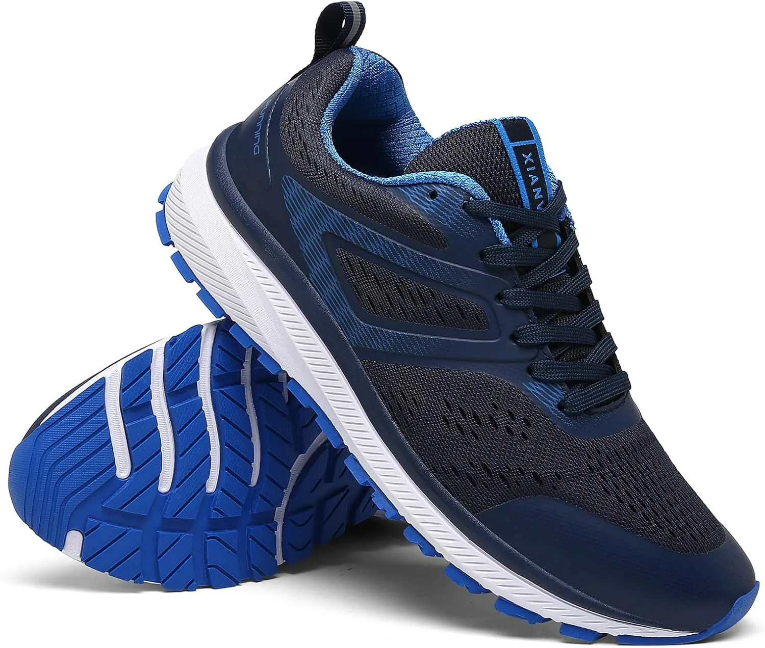 DUORO Mens Walking Shoes Lightweight Breathable Athletic Running Shoes Comfortable Sneakers Trail Running Shoes for Men
