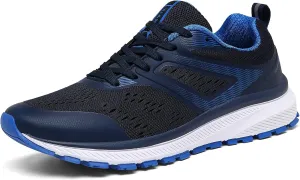 DUORO Mens Walking Shoes Lightweight Breathable Athletic Running Shoes Comfortable Sneakers Trail Running Shoes for Men