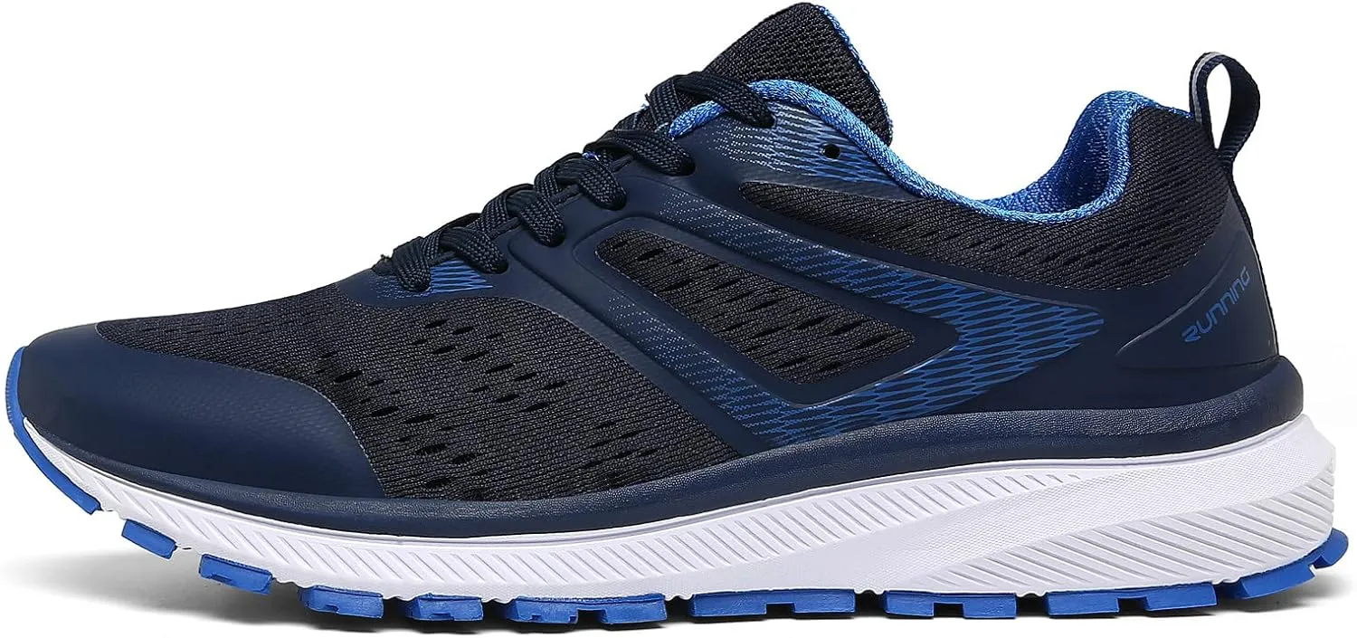 DUORO Mens Walking Shoes Lightweight Breathable Athletic Running Shoes Comfortable Sneakers Trail Running Shoes for Men