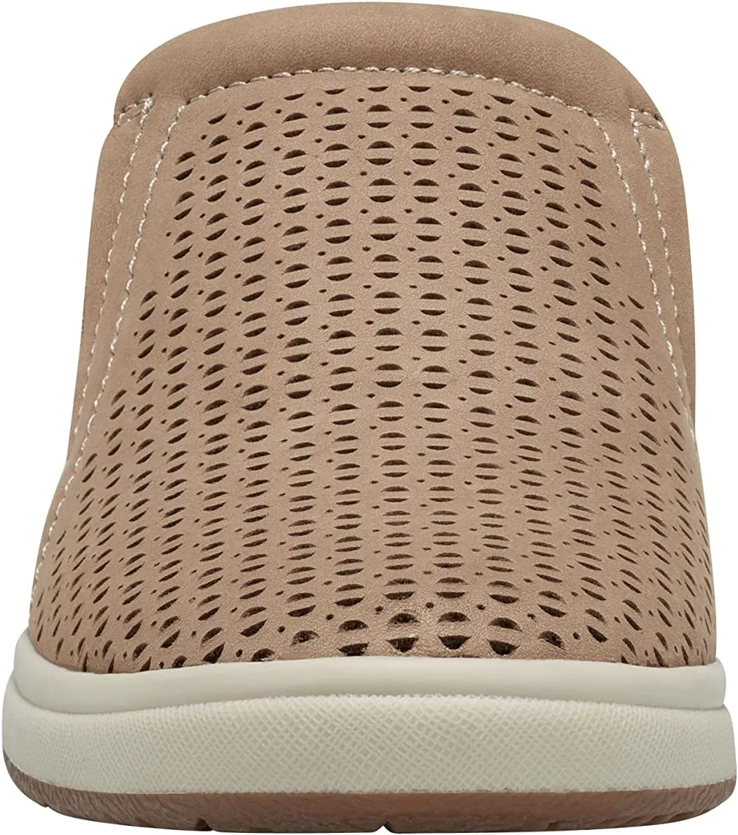 Earth Origins Women’s Emilia Sneaker I Slip-On Leather Clog with Breathable Cutouts for Everyday