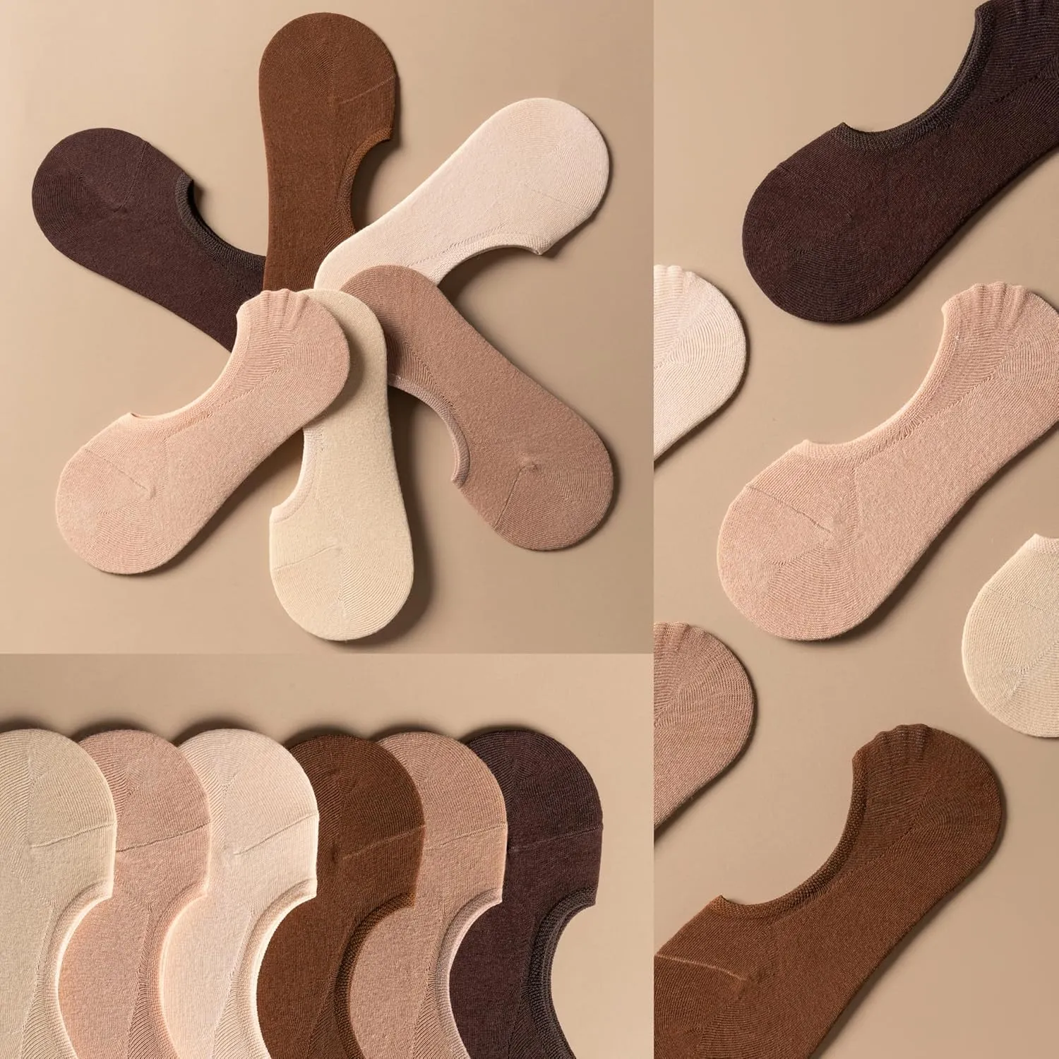 Eedor No Show Socks Womens Invisible Liner, Non Slip & Low Cut, Casual & Formal Wear, Soft & Stretchable