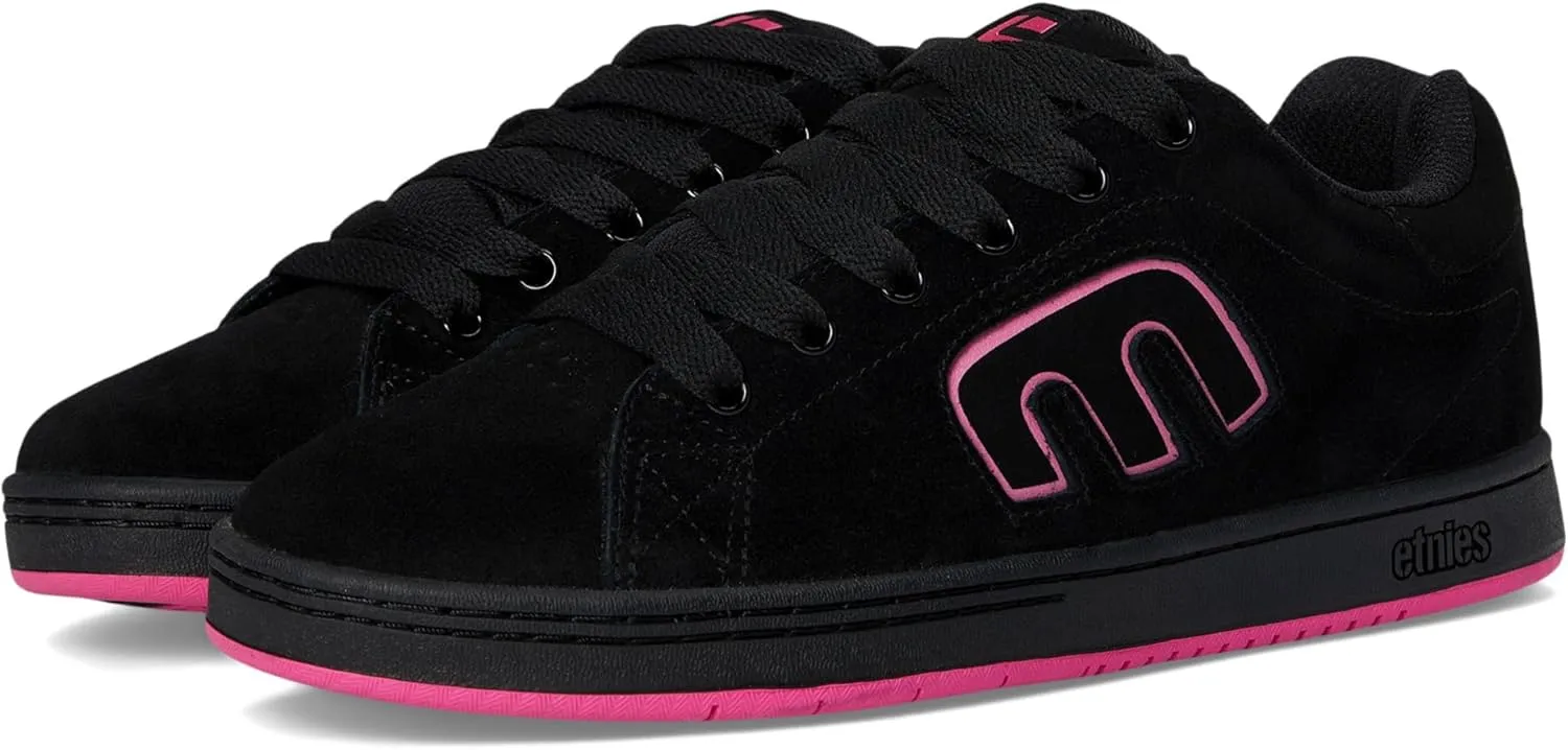 Etnies Women's Callicut Skate Shoe, Black/Pink, 7