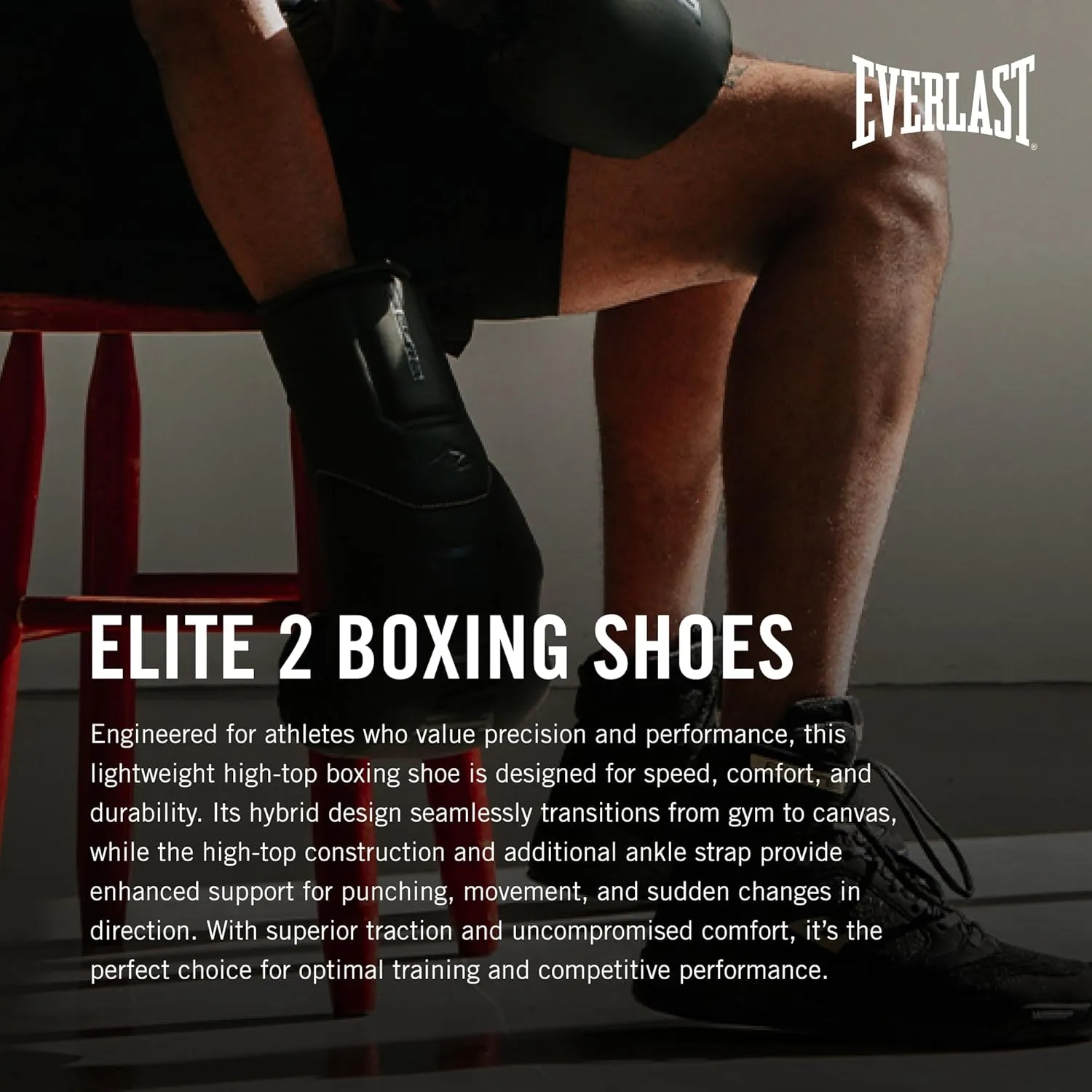 Everlast Elite V2 Boxing Shoes: Your Ultimate Training Companion for Excellence and Durability Boxing Shoes, Elite 2 Shoes, Training Footwear