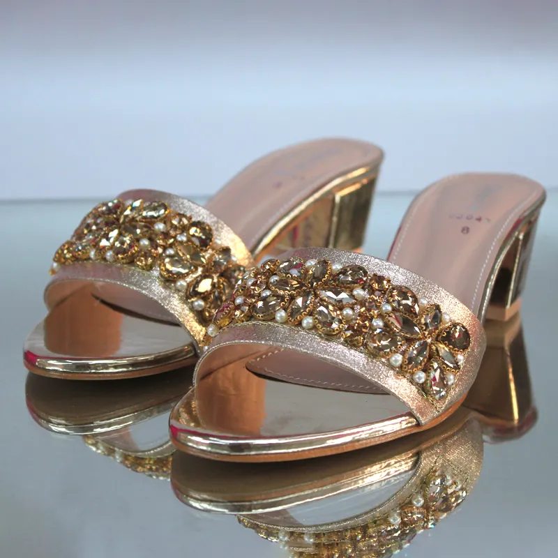 Fancy Heel Slippers For Women