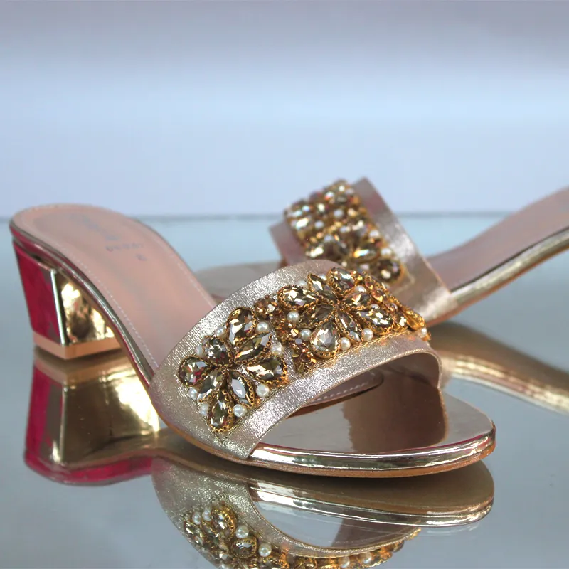 Fancy Heel Slippers For Women