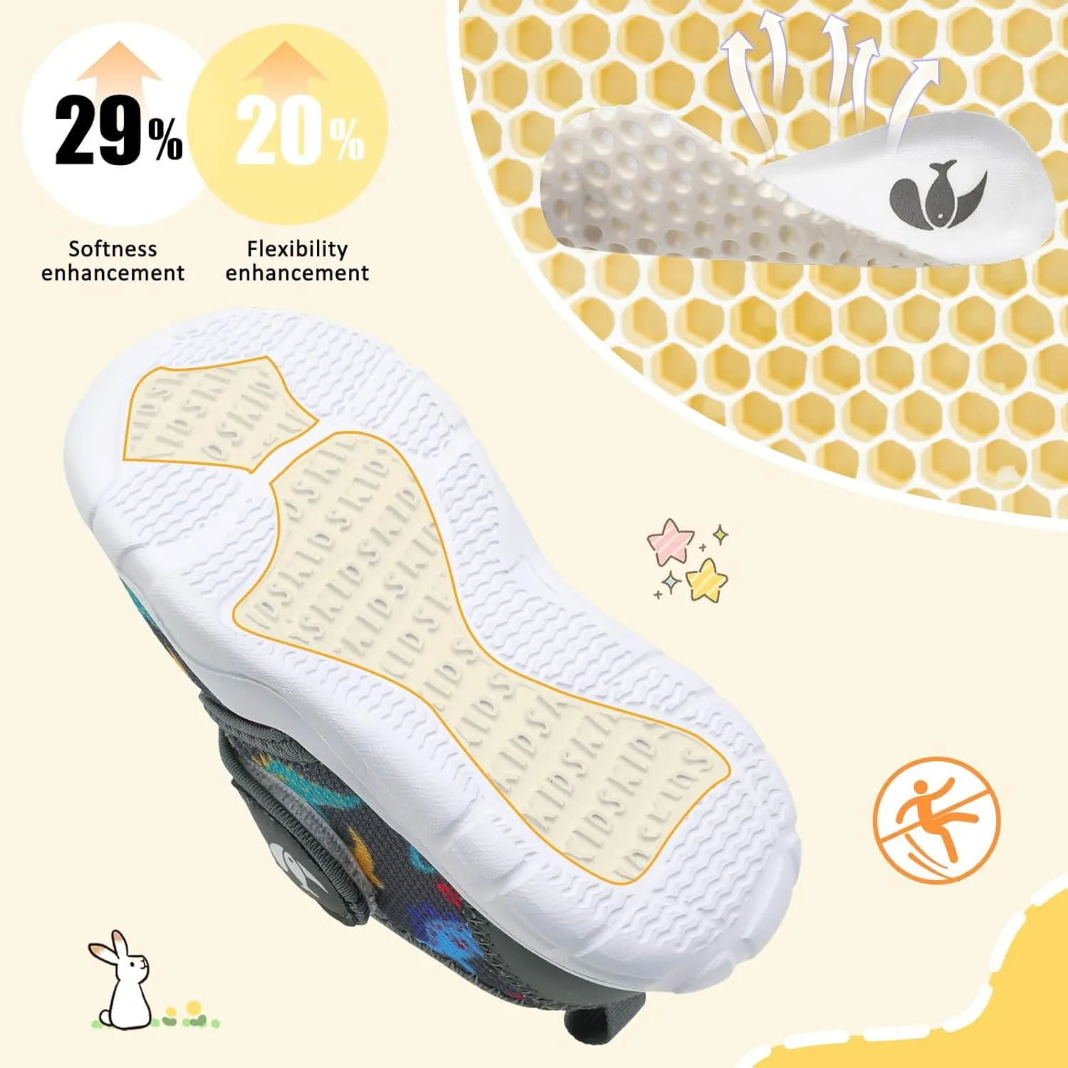 FEETCITY Toddler Shoes Boys Girls Toddler Slip On Sneakers Kids Tennis Shoes Sports Shoe Walking Shoe