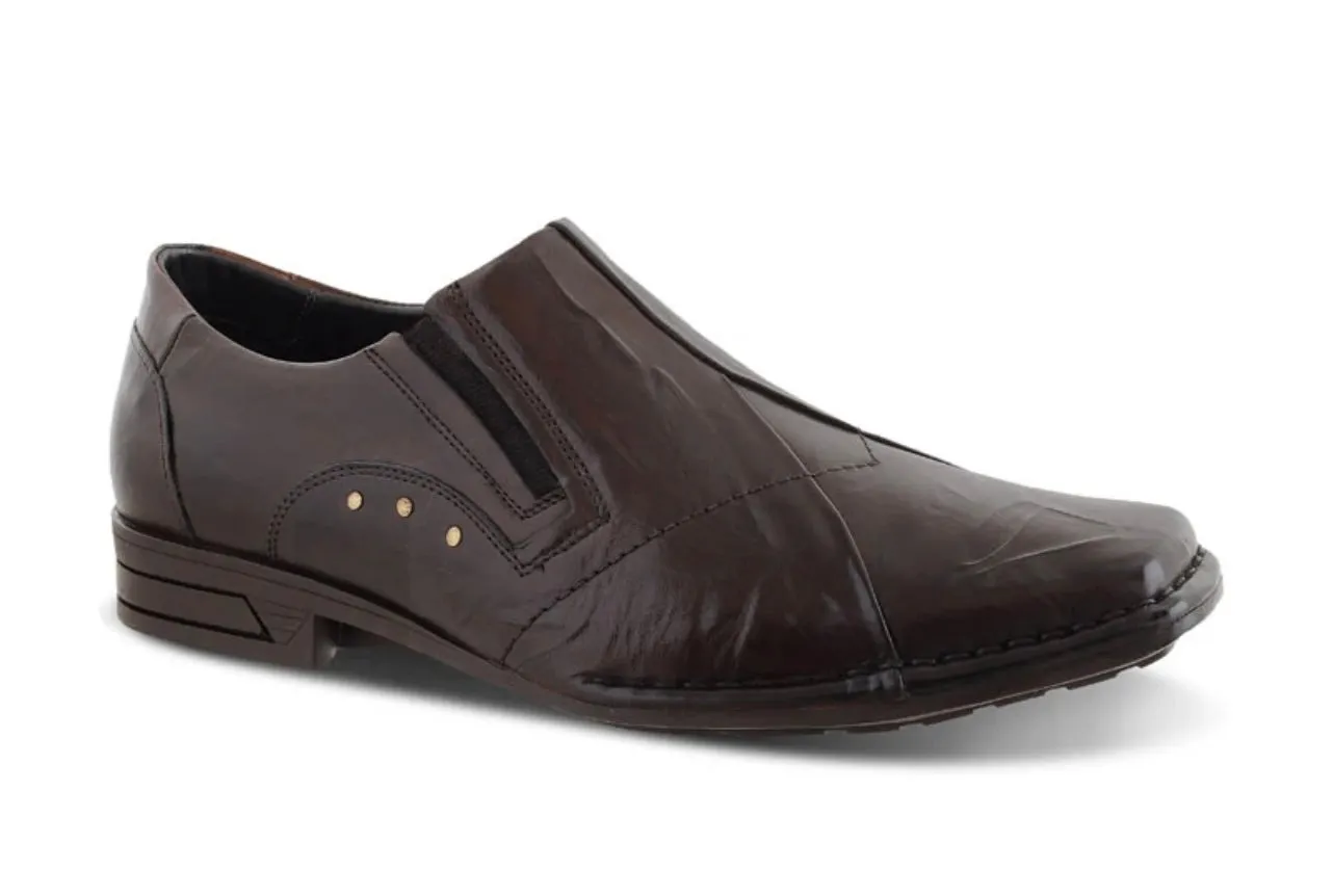 FERRACINI NEWSON LEATHER FLOAT COMFORT TWIN GUSSET SLIP ON DRESS SHOE 4620