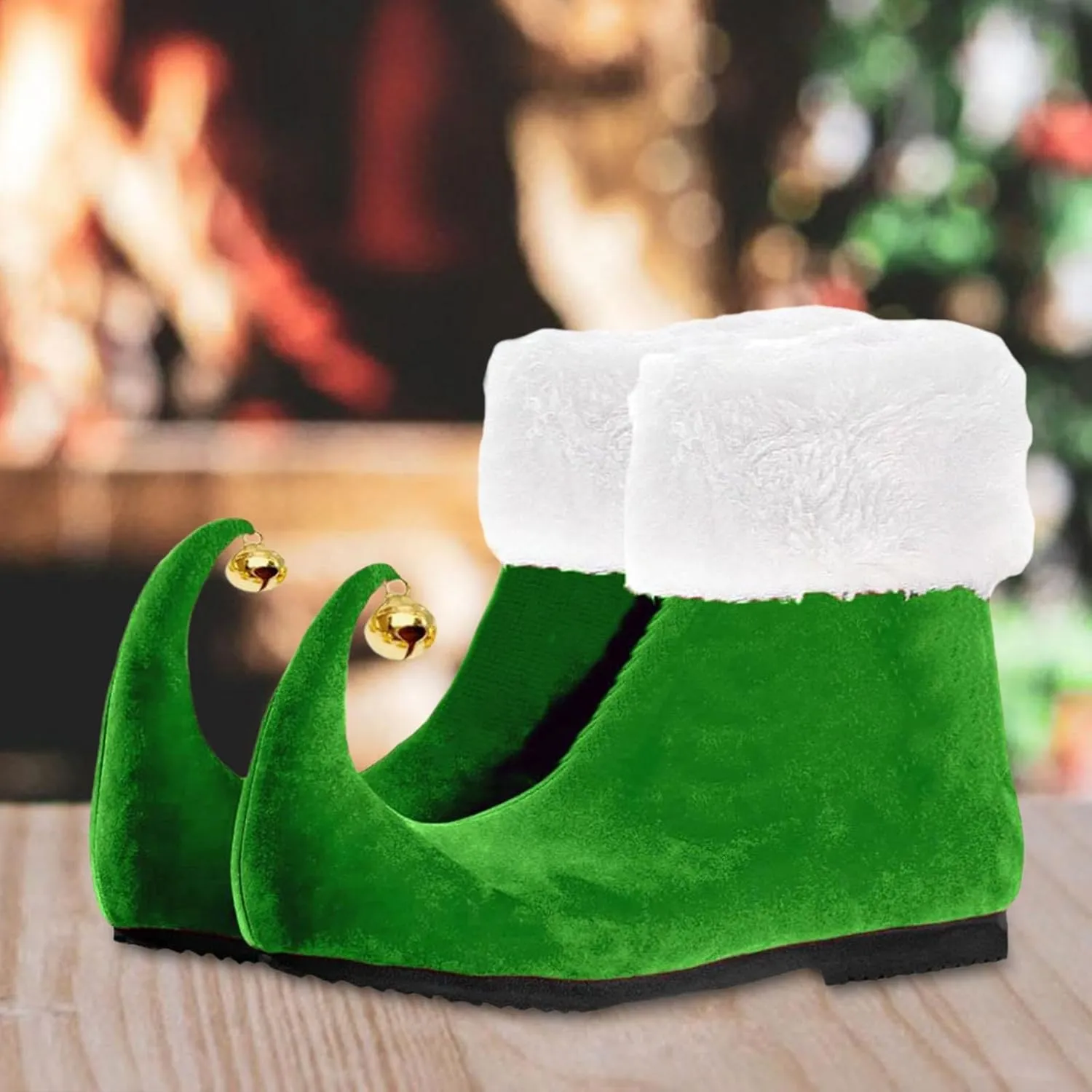 Festive Elf Footwear for Adults - Christmas Costume Accessories, 39