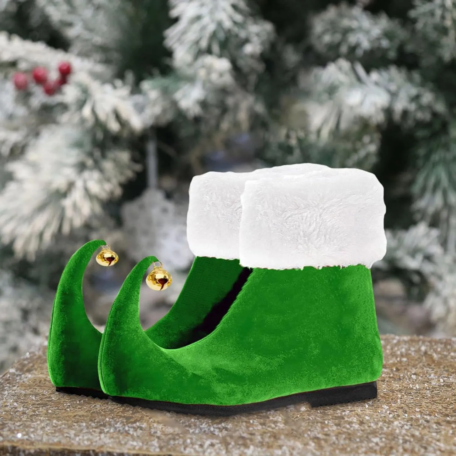 Festive Elf Footwear for Adults - Christmas Costume Accessories, 39