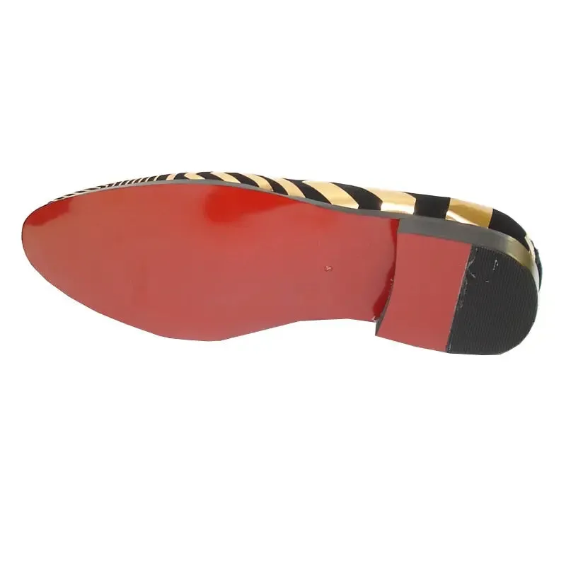 Fiesso FI-6945 Gold Loafers